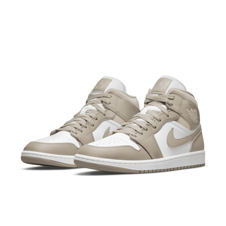 Jordan 1 Mid Linen Angle 2