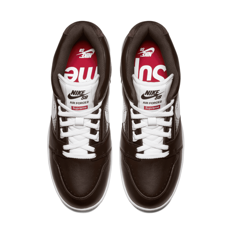 Nike SB Air Force 2 Low Supreme Brown Angle 1