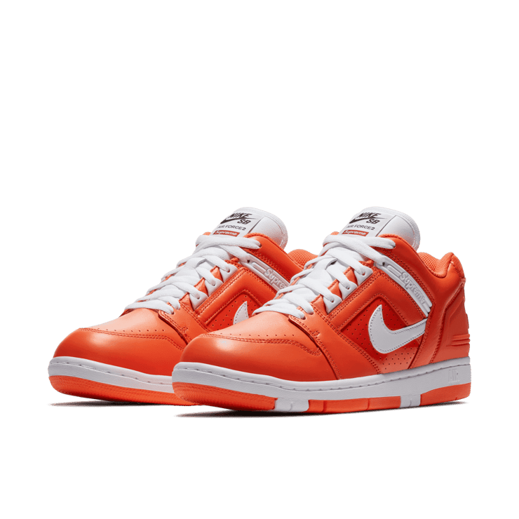 Nike SB Air Force 2 Low Supreme Orange Angle 2