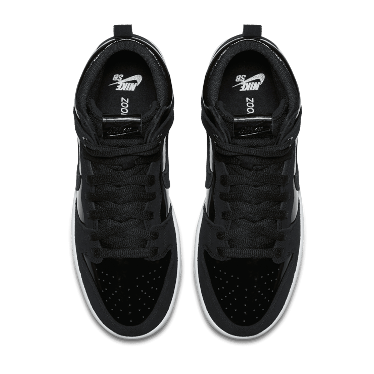 Nike SB Zoom Dunk High Pro Black White Clear Angle 1