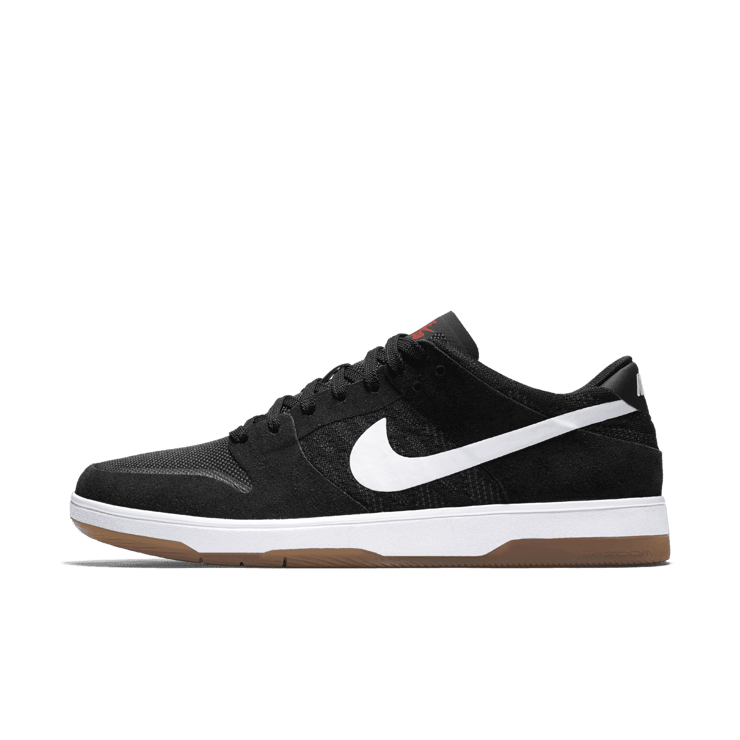 Nike SB Zoom Dunk Low Black White Gum Angle 0