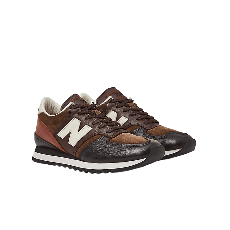 New Balance MADE In UK 730 French Roast Feather Grey Angle 2