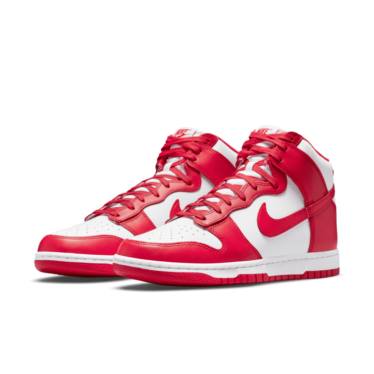 Nike Dunk High University Red Angle 2