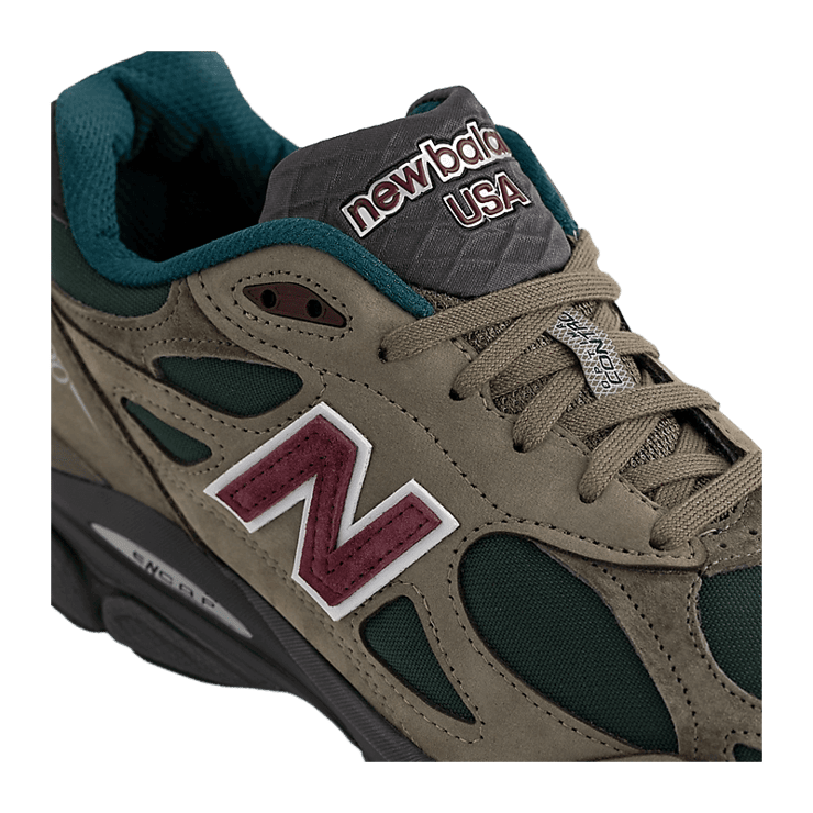 New Balance 990v3 Made In USA By Teddy Santis Olive Green Angle 4