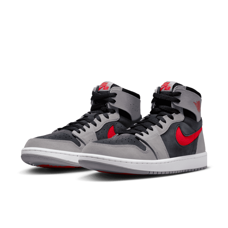 Air Jordan 1 High Zoom CMFT 2 Black Fire Red Cement Angle 2