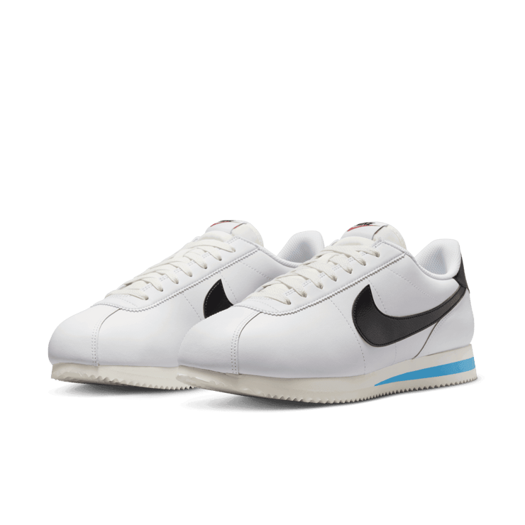 Nike Cortez White Black Light Photo Blue Angle 2