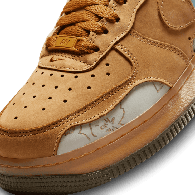 Nike Air Force 1 Low Cut Out Wheat (W) Angle 4