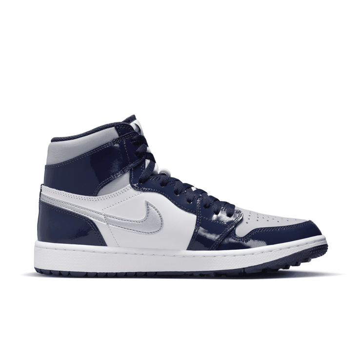 Air Jordan 1 High Golf Patent Midnight Navy Angle 1