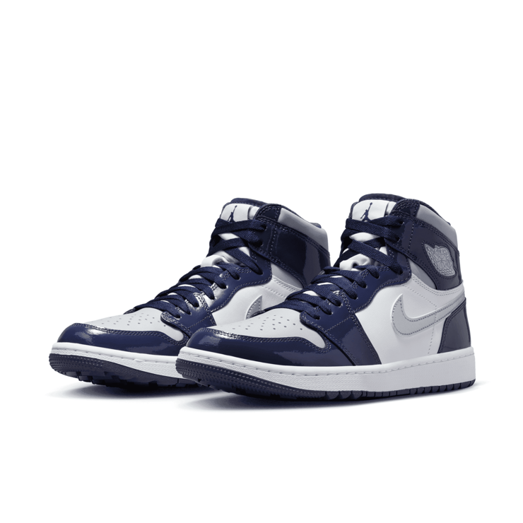 Air Jordan 1 High Golf Patent Midnight Navy Angle 3