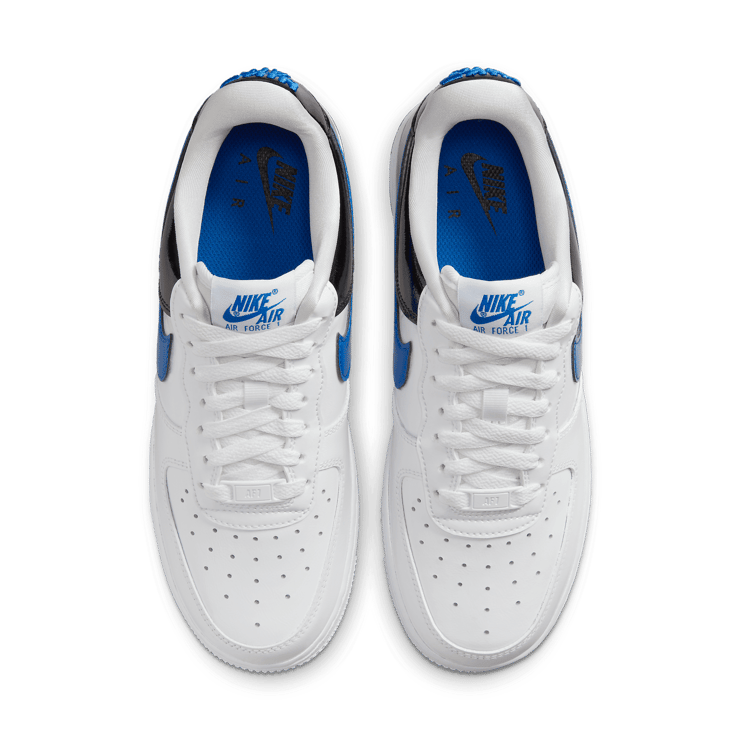 Nike Air Force 1 Low Patent White Black Blue (W) Angle 1