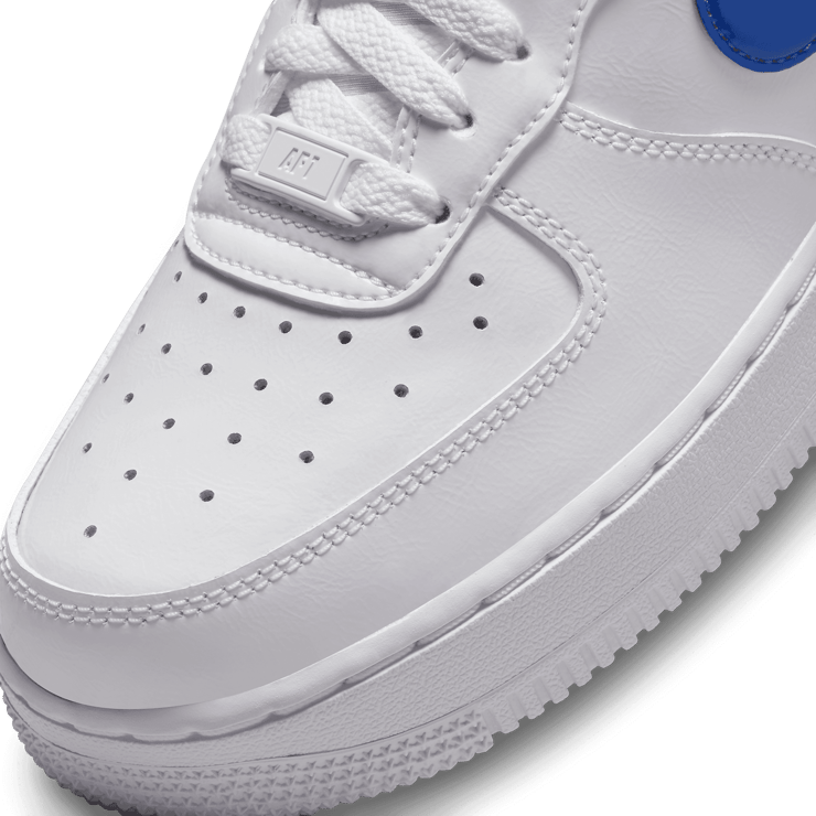 Nike Air Force 1 Low Patent White Black Blue (W) Angle 4