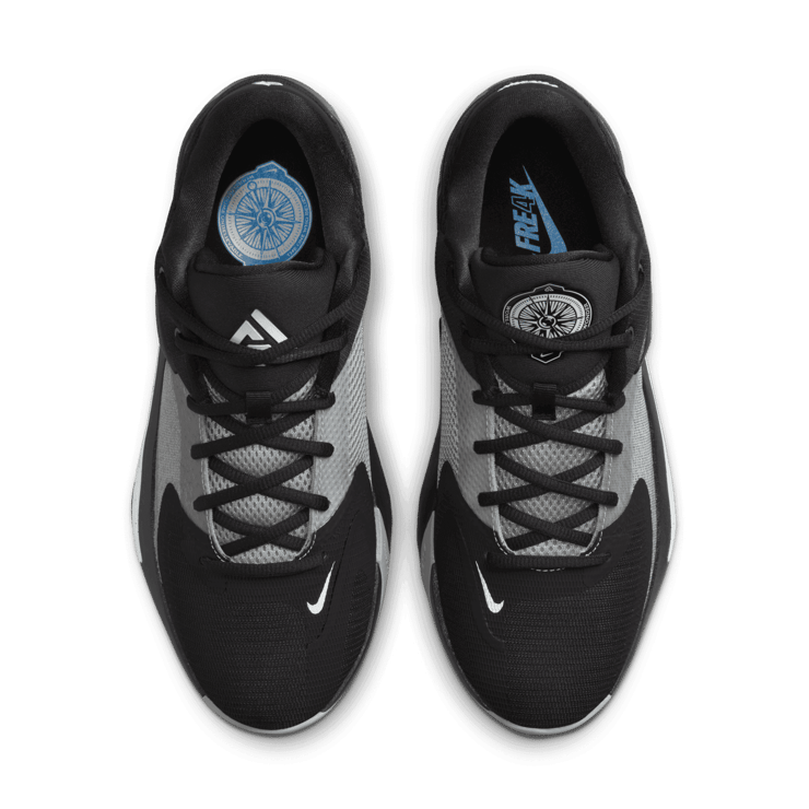 Nike Zoom Freak 4 Black Light Smoke Grey Angle 1