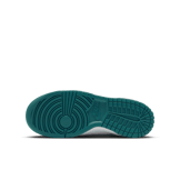 Nike Dunk Low White Silver Green (GS) Angle 0