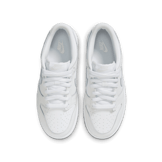 Nike Dunk Low White Silver Green (GS) Angle 1