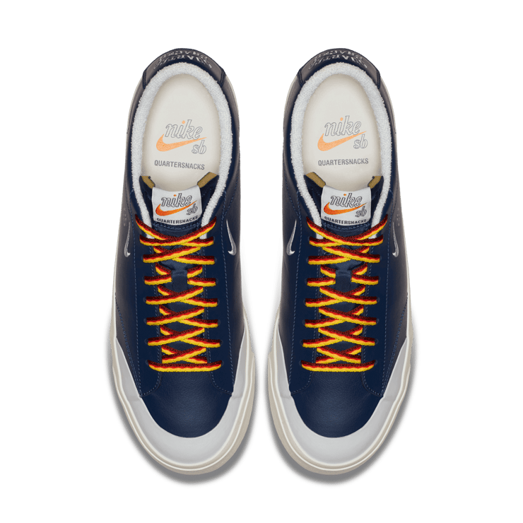 Nike SB Blazer Low XT Quartersnacks Navy Angle 1
