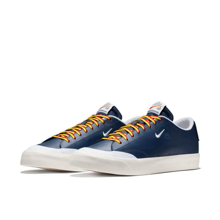 Nike SB Blazer Low XT Quartersnacks Navy Angle 2