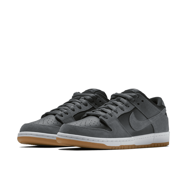 Nike SB Dunk Low Dark Grey Black Gum Angle 2