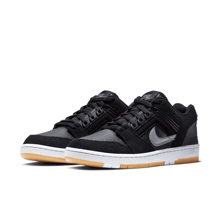 Nike SB Air Force 2 Low Black Grey Gum Angle 2