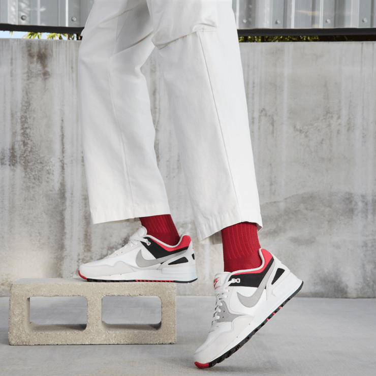 Nike Air Pegasus 89 Swan Medium Grey Rose Coral Angle 0