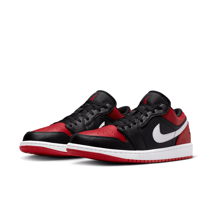 Air Jordan 1 Low Black Gym Red White Angle 3