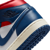 Air Jordan 1 Mid White French Blue Gym Red (W) Angle 5