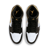 Jordan 1 Mid White Pollen Black Angle 1