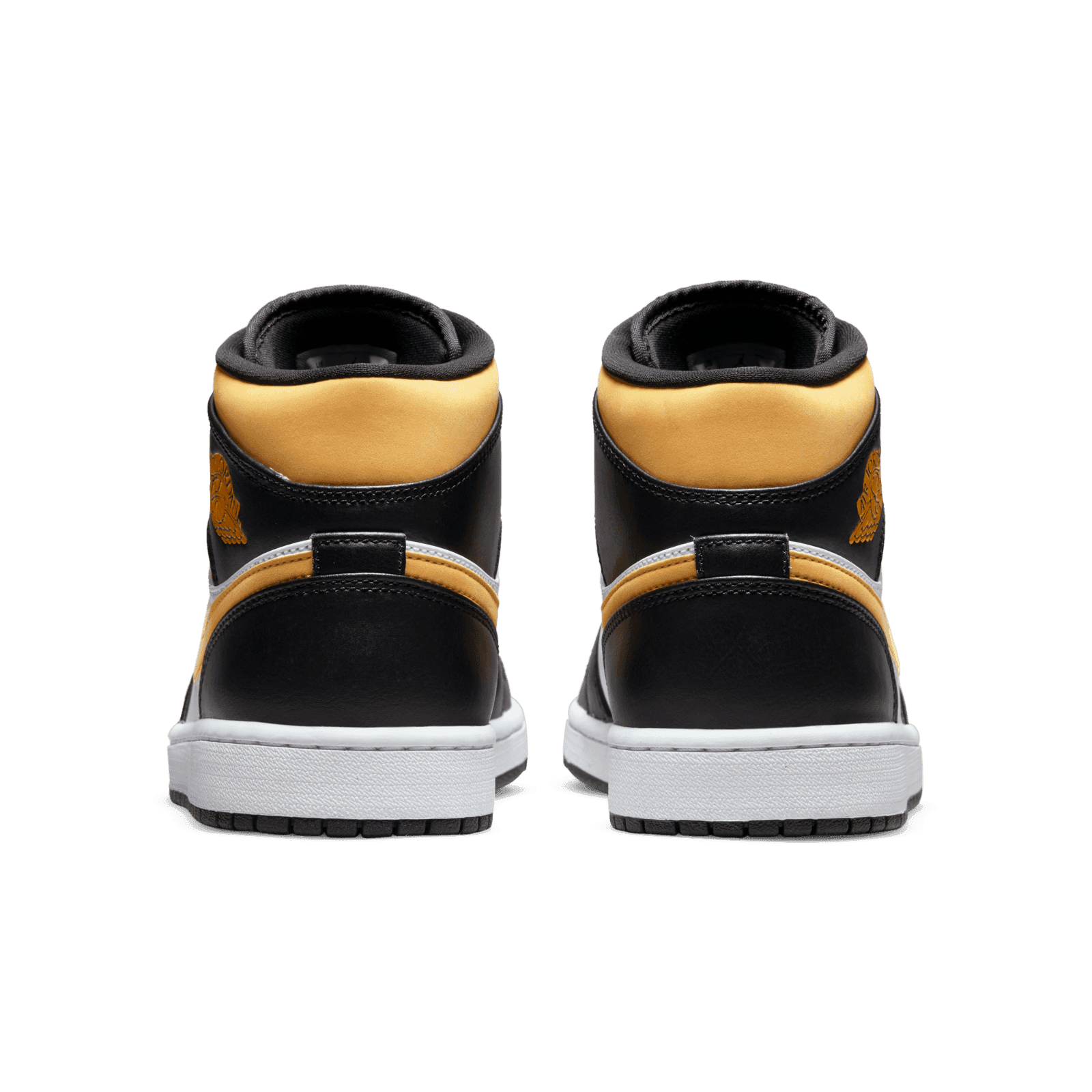 jordan mid white pollen black