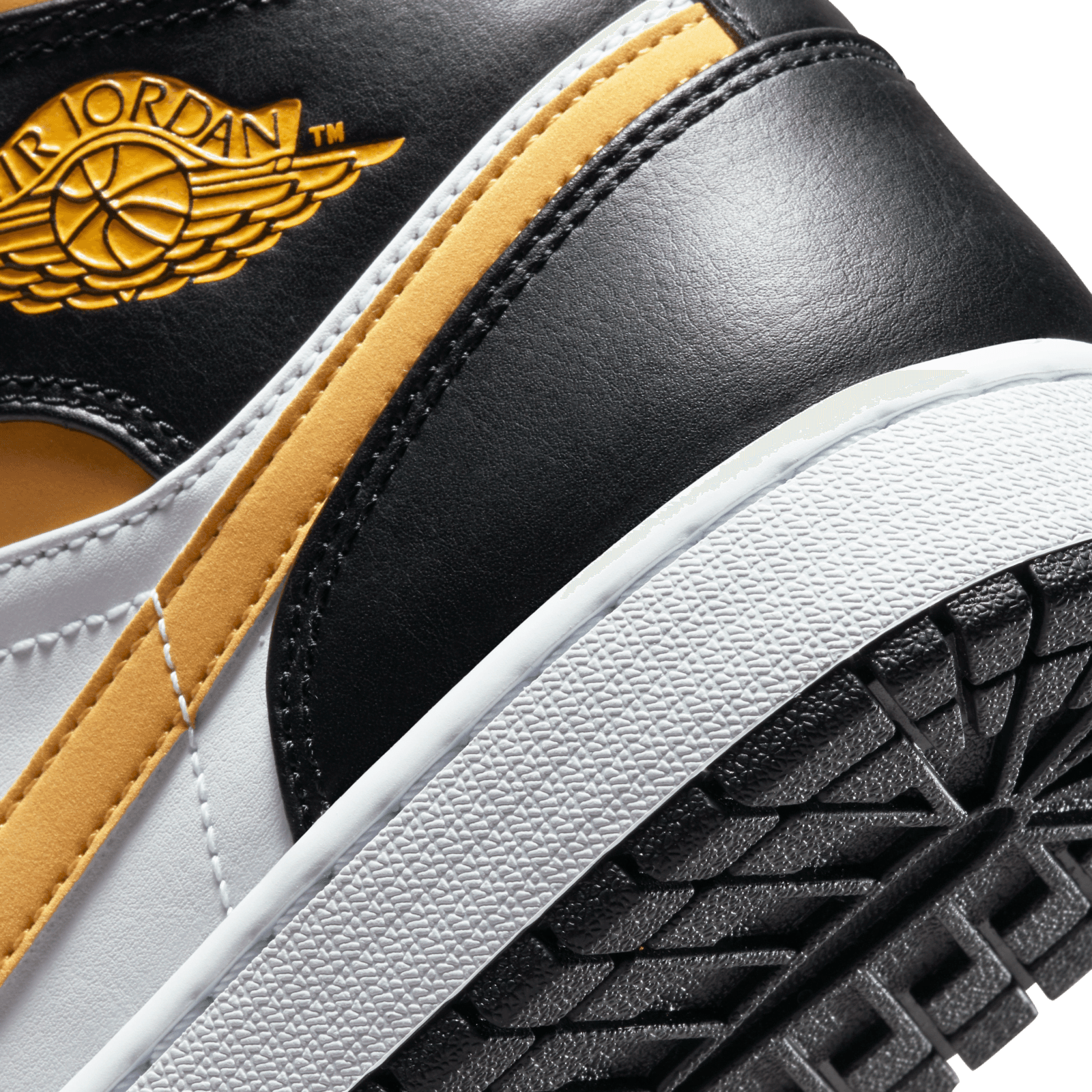 NIKE JORDAN 1 WHITEPOLLEN Jordan 1 Mid White Pollen Black - 554724 