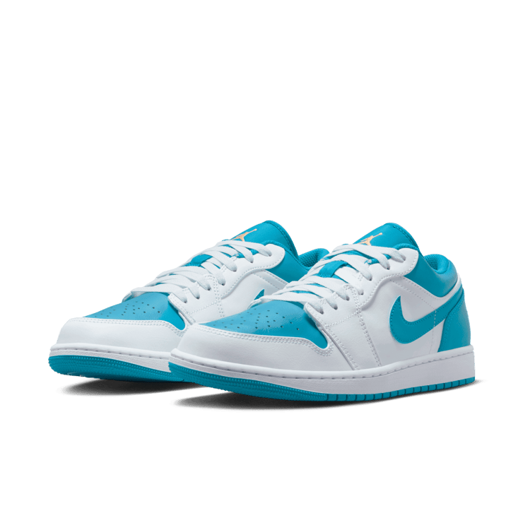 Air Jordan 1 Low White Aquatone Angle 2