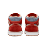 Jordan 1 Mid Denim Red Angle 3