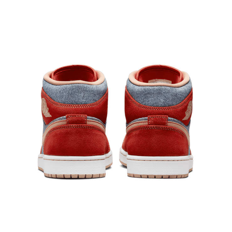 Jordan 1 Mid Denim Red Angle 3