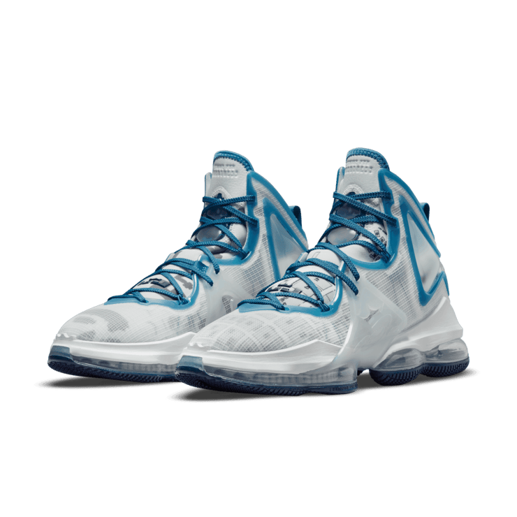 Nike Lebron 19 Space Jam White and Dutch Blue Angle 2