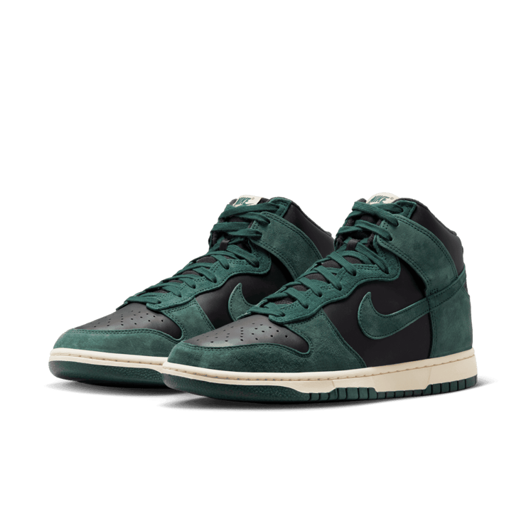 Nike Dunk High Premium Black Faded Spruce Angle 2