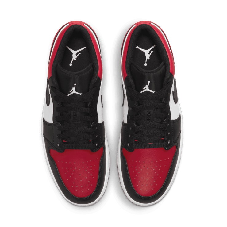 Jordan 1 Low Bred Toe Angle 1