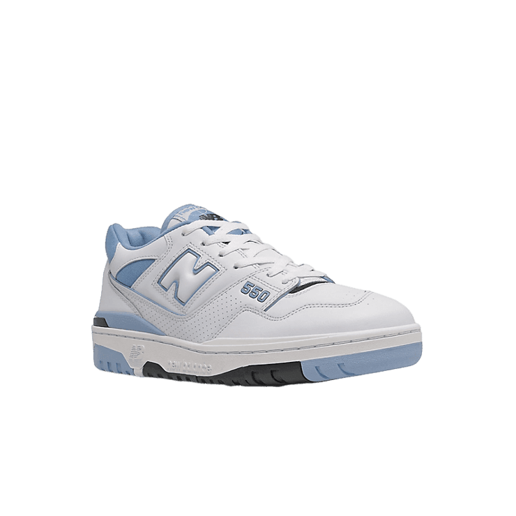 New Balance 550 UNC White University Blue Angle 2