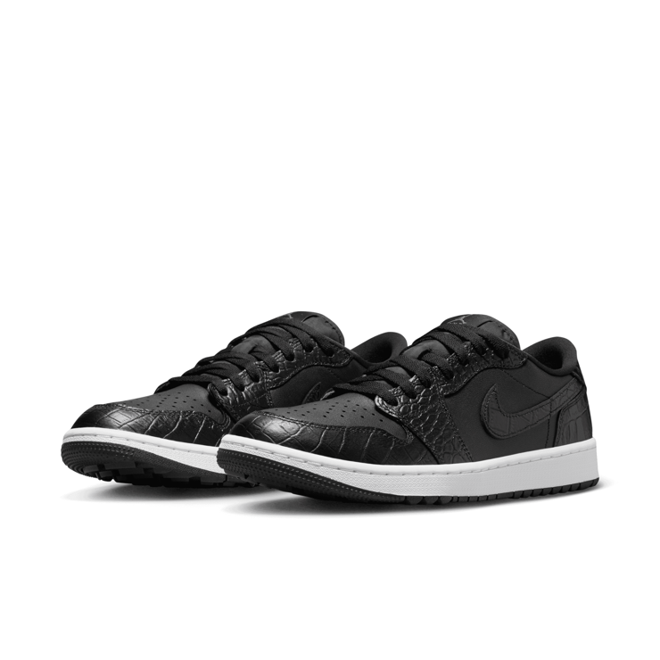 Air Jordan 1 Low Golf Black Croc Angle 3