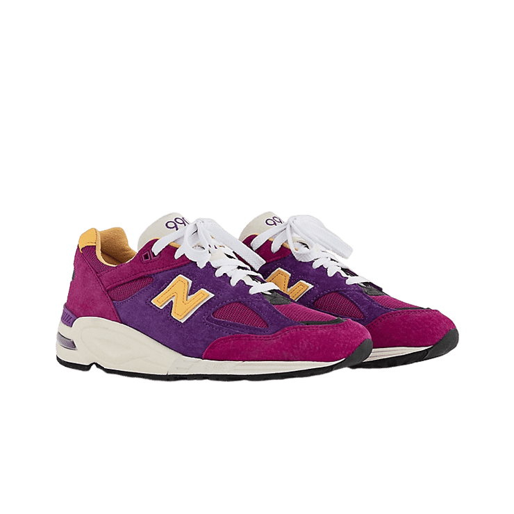 New Balance 990v2 Made In USA By Teddy Santis Pink Purple Angle 2