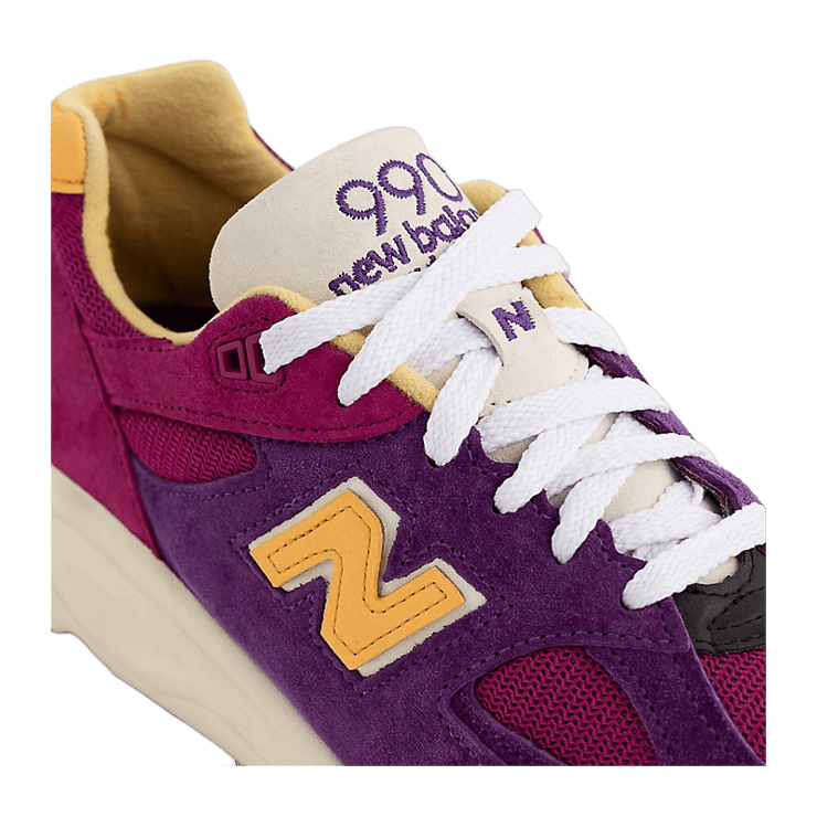 New Balance 990v2 Made In USA By Teddy Santis Pink Purple Angle 4