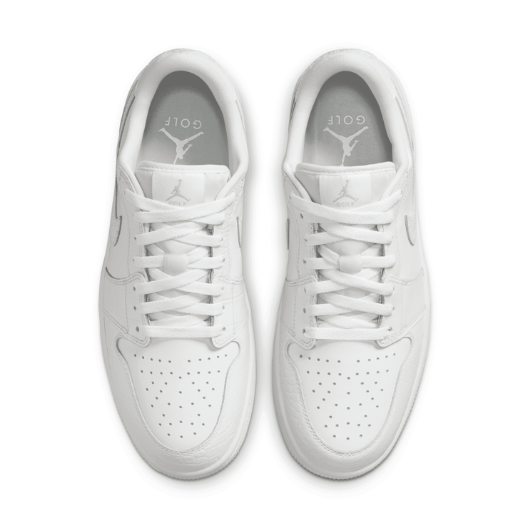 Air Jordan 1 Low Golf White Croc Angle 1