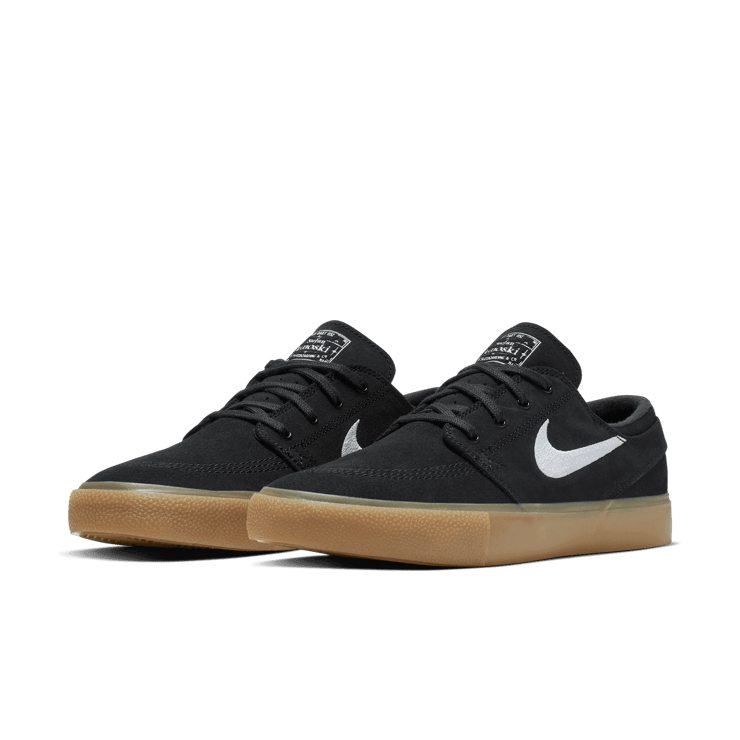 Nike SB Zoom Janoski RM Black White Gum Angle 2