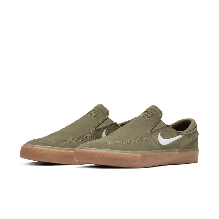 Nike SB Zoom Stefan Janoski Slip RM Medium Olive Angle 2