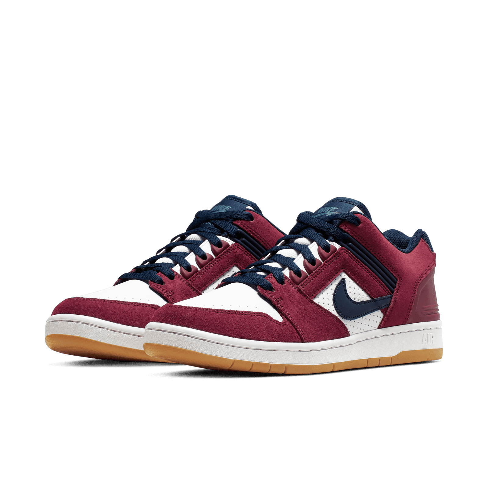 nike sb air force 2 low white blue red