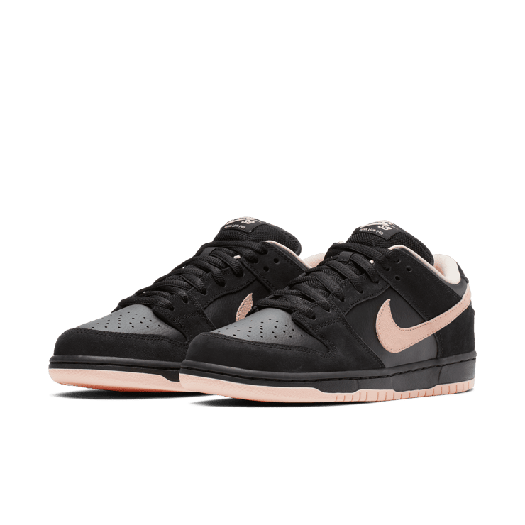 Nike SB Dunk Low Black Washed Coral Angle 1