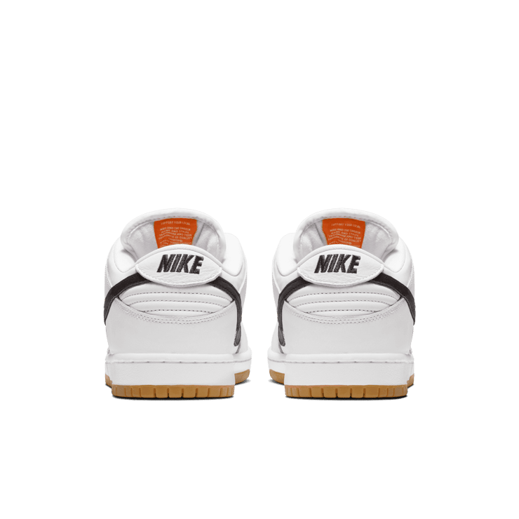 Nike SB Dunk Low Orange Label White Black Angle 3