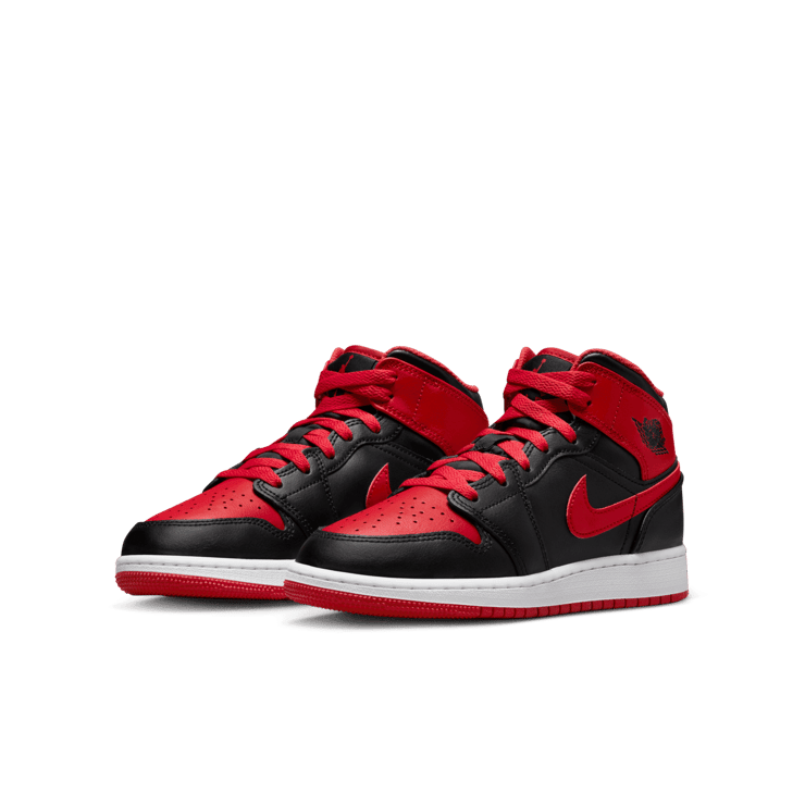 Jordan 1 Mid Alternate Bred (GS) Angle 2