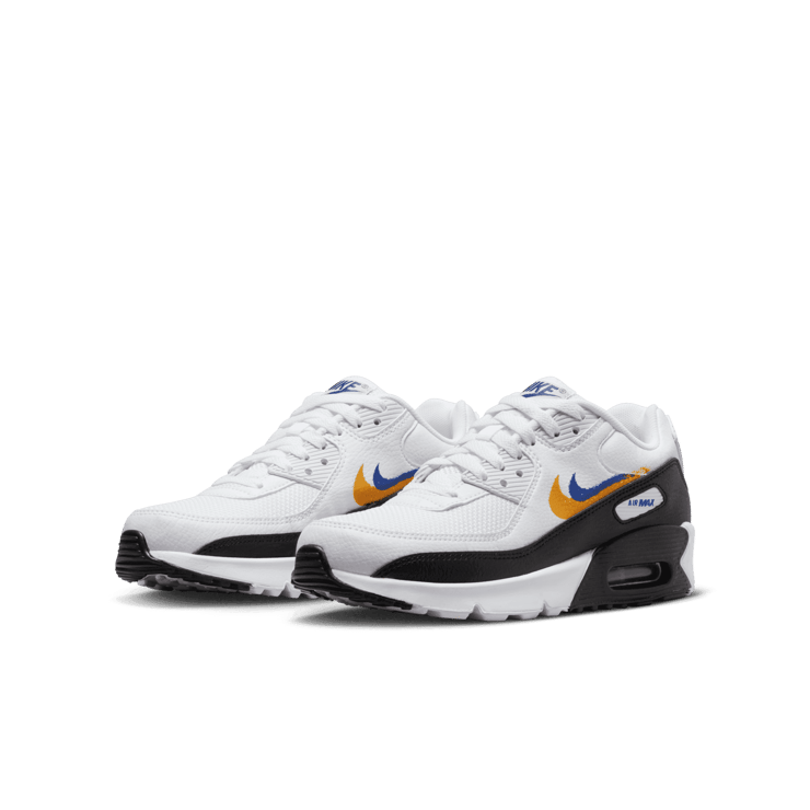 Nike Air Max 90 NN Spray Swoosh White (GS) Angle 2