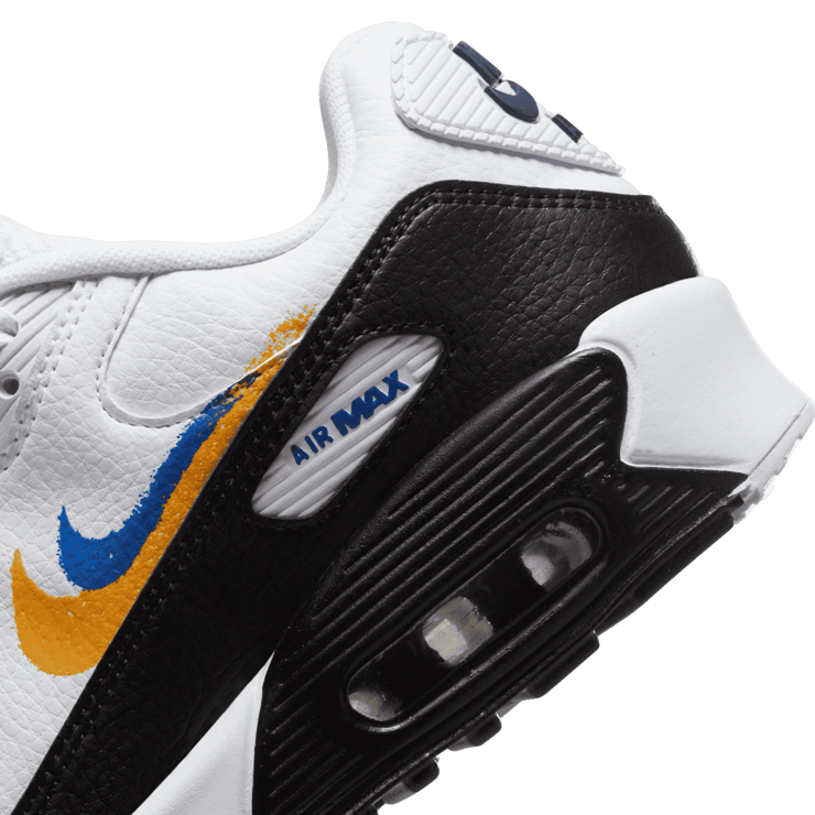 Nike Air Max 90 NN Spray Swoosh White (GS) Angle 5