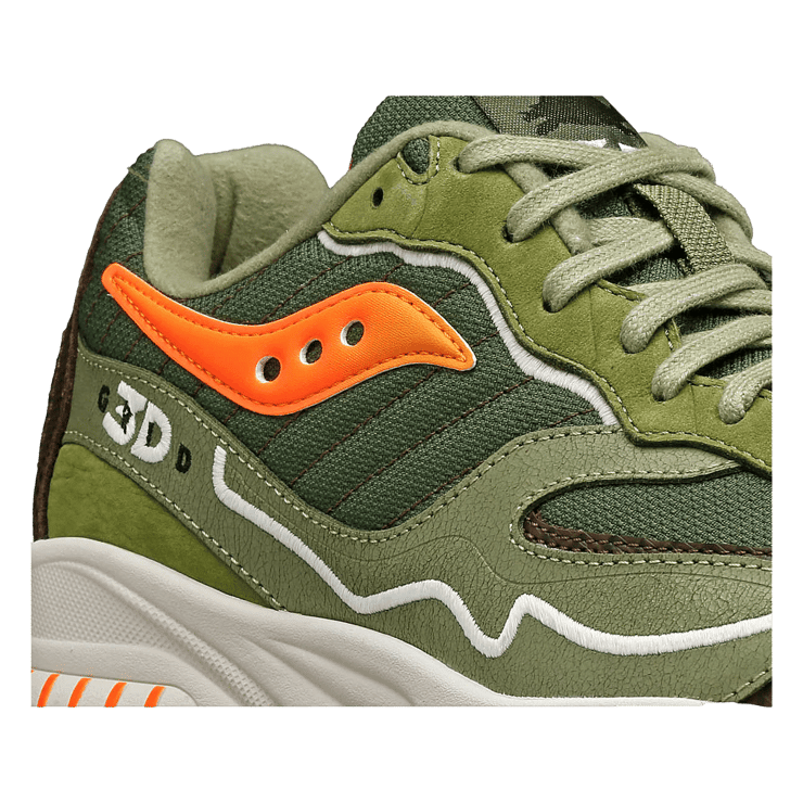 Saucony 3D Grid Hurricane Maybe Tomorrow Tortoise Angle 4