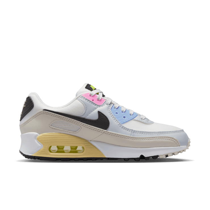 Nike Air Max 90 Multi Summit White Light Bone (W) Angle 1