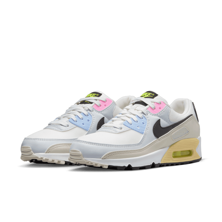 Nike Air Max 90 Multi Summit White Light Bone (W) Angle 3